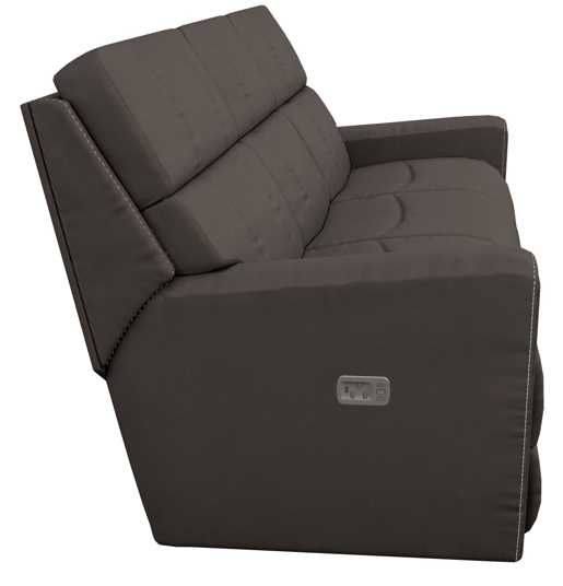 La-Z-Boy® Apollo Slate Leather Power Reclining Sofa with Headrest-2