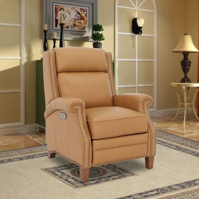 BarcaLounger® Barrett Santa Fe Brandy Leather Power Recliner-2