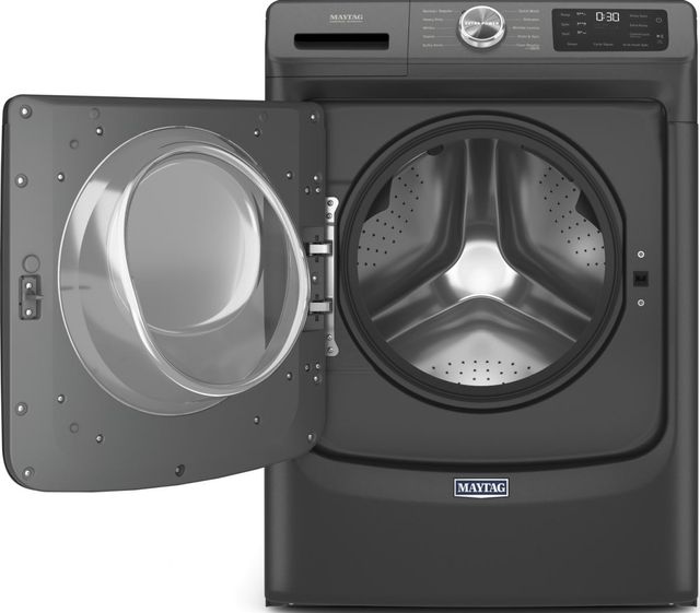 Maytag® 5.2 Cu. Ft. Volcano Black Front Load Washer-1