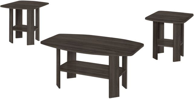 Monarch Specialties Inc. 3 Piece Oak Table Set-0