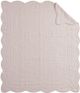Olliix by Madison Park Tuscany Blush Oversized Quilted Throw with Scalloped Edges-2