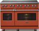 Viking® 5 Series 48" Spiced Cider Pro Style Induction Range with Polished Chrome Trim-2