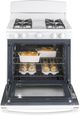 GE® 30" White Freestanding Gas Range-3