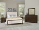 Artisan & Post by Vaughan-Bassett Crafted Cherry by Ben & Erin Napier Dark Cherry/White Queen Upholstered Panel Bed-2