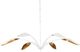 Currey & Company Yuriko Contemporary Gold Leaf/Gesso White Chandelier-2