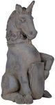 A & B Home Deep Gray Unicorn statue-0