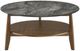 Coaster® Bradley Smokey Gray Coffee table with Dark Brown Base-3