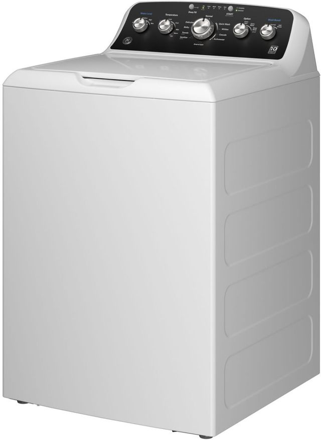 GE® 4.5 Cu. Ft White Agitator Top Load Washer with Stainless Steel Basket, Cold Plus and Wash Boost-3
