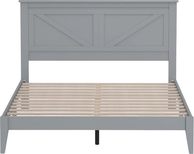 Rize Home Farmhouse Style Ultimate Gray Queen Panel Bed-1