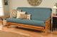 Kodiak Furniture Monterey Linen Aqua/Butternut Full Futon with Mattress-1