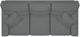 La-Z-Boy® Ryder duo® Grey Reclining Sofa-4