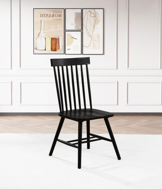 Coaster® Andrews Black Side Chair-4