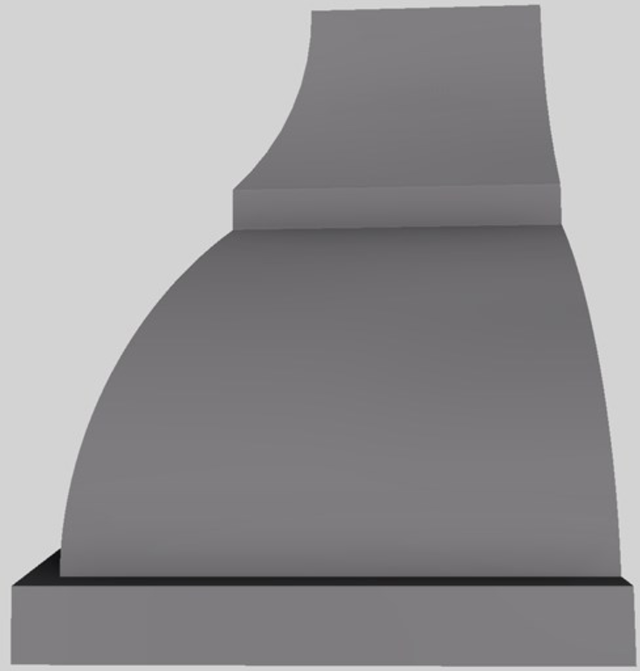 Vent-A-Hood® Designer Series 66" Gunsmoke Wall Mounted Range Hood-1