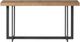 Intercon Eden Rustic Dune Sofa Bar Table with Black Base-2