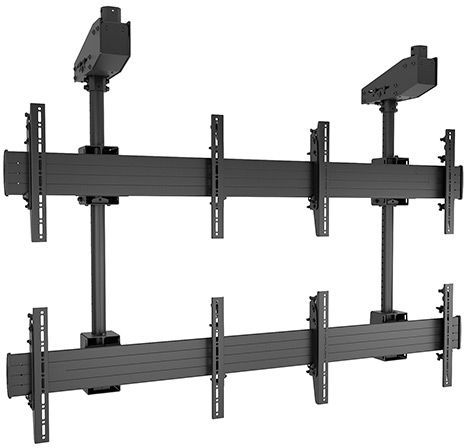 Chief® FUSION™ Black Micro-Adjustable 2 x 2 Large Ceiling Mount