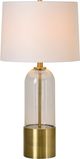 Renwil® Theodore 2-Piece Antique Brass/Clear/Off-White Table Lamp Set-2