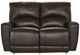 La-Z-Boy® Cassian Dark Chocolate Leather Manual Reclining Loveseat-3
