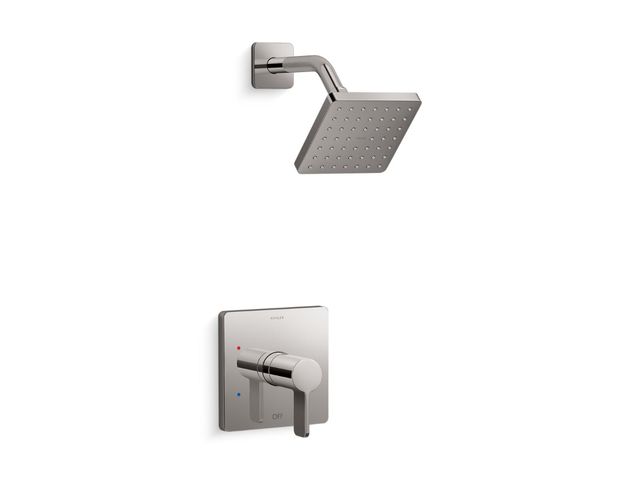 KOHLER® Parallel® Vibrant Titanium Rite-Temp® shower trim kit,1.75 gpm-0