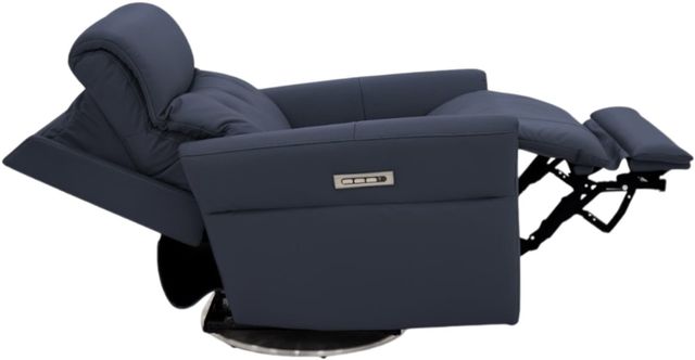 BarcaLounger® Modern Expressions Mae Sorrento Ocean Leather Swivel Power Recliner-1