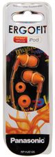 Panasonic® ErgoFit Orange In-Ear Earbud Headphones-1