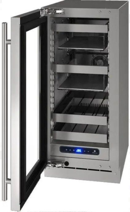 U-Line® 2.9 Cubic Feet Stainless Steel Beverage Center-2