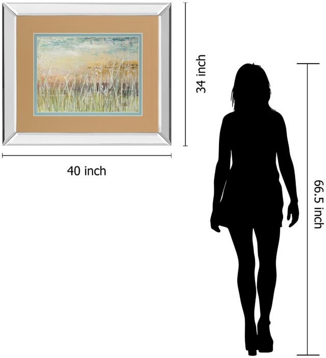 Classy Living Patricia Pinto Muted Grass 40"W Wall Art-2