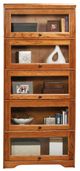 American Heartland Manufacturing Oak 74" Lawyer Bookcase-0
