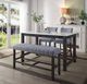 ACME Furniture Yelena 2-Piece Gray/Weathered Espresso Counter Height Chair Set-1