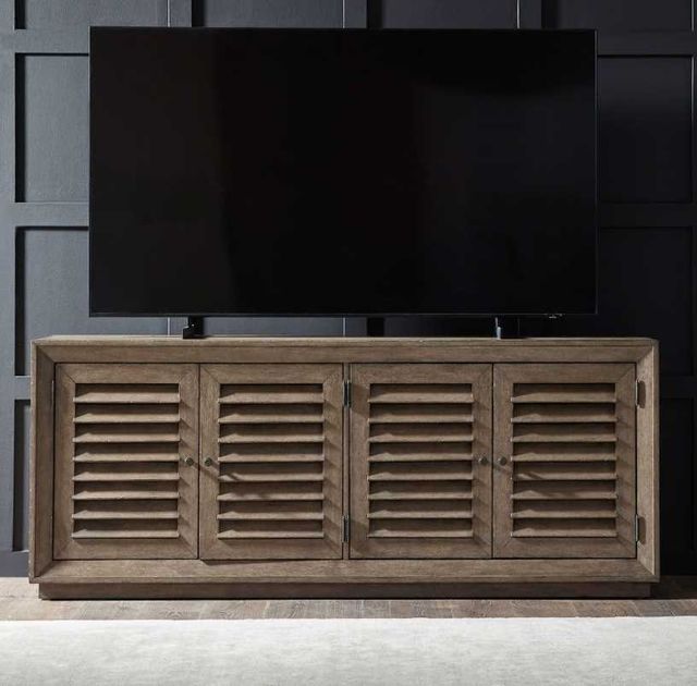 Liberty Furniture Aspen Sky Weathered Saddle Brown Media Console-1