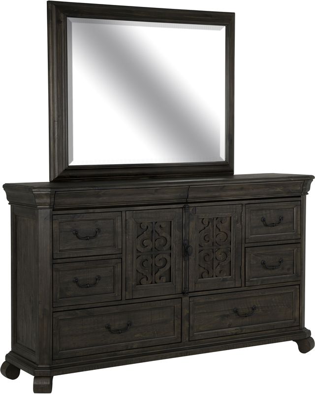Magnussen Home® Bellamy Peppercorn Landscape Mirror-4
