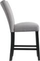 Elements International Beckley Black/Dark Grey Counter Stool-1