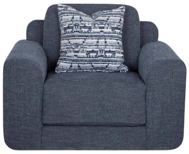Franklin™ Santorini Everly Indigo Swivel Chair-1