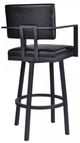Armen Living Balboa Vintage Black 26” Counter Stool-1