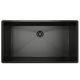 Forze 30" Single Bowl Kitchen Sink - Black Stainless Steel-0
