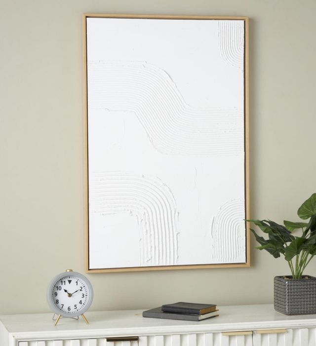 Deco Marche White Abstract Framed Wall Art-4