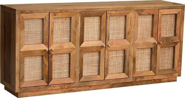 Jaipur Furniture Textured Profiles Lytham Brown Sideboard-0