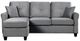 Mazin Furniture Monty 2-Piece Gray Reversible Sofa Chaise Sectional-3