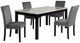 New Classic® Home Furnishings Celeste 5-Piece Gray Dining Set-0