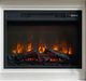 Elements International Villa Natural/White Console with Fireplace Insert-3