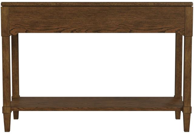 Null Furniture Saddlebrook Spice Brown Sofa/Media Console Table-1