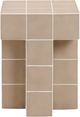 TOV Furniture Alma Tile Taupe Concrete Indoor/Outdoor Side Table-3