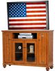 American Heartland Manufacturing Oak 57" Tall Deluxe TV Stand-1