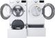 LG White Front Load Washer & Gas Dryer Laundry Pair-3
