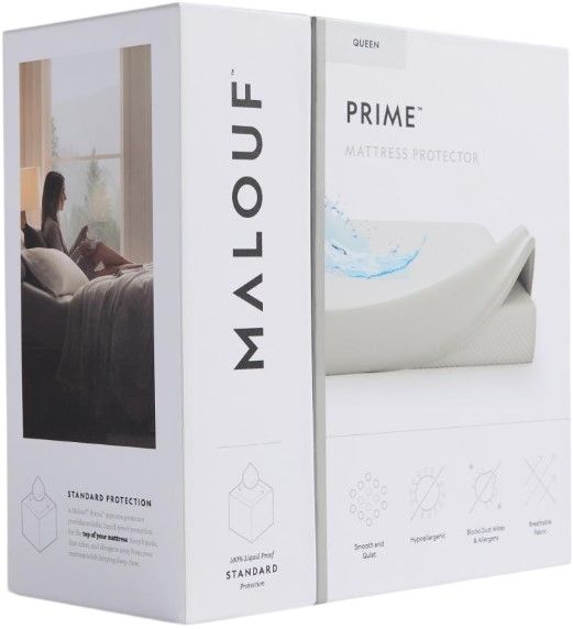 Malouf® Prime™ Split Head Queen Mattress Protector-0