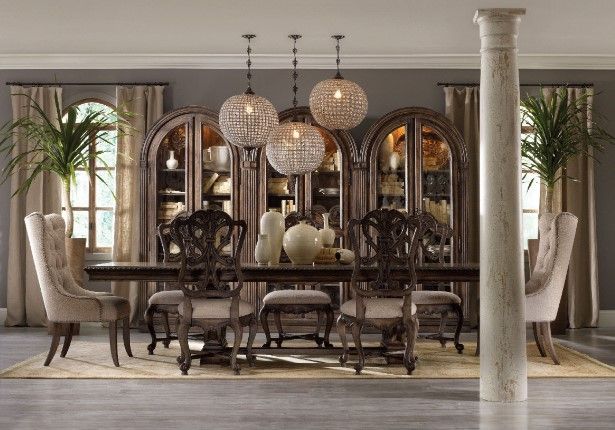 Hooker® Furniture Rhapsody Walnut Rectangular Dining Table-1