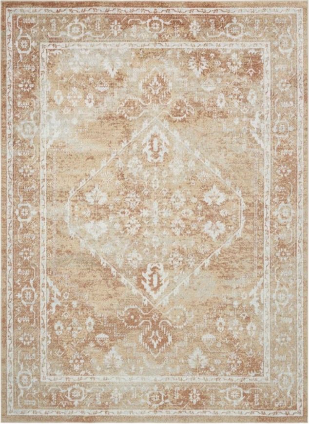 Nourison Home™ Astra Machine Washable Rust Multicolor 5'x7' Area Rug-0