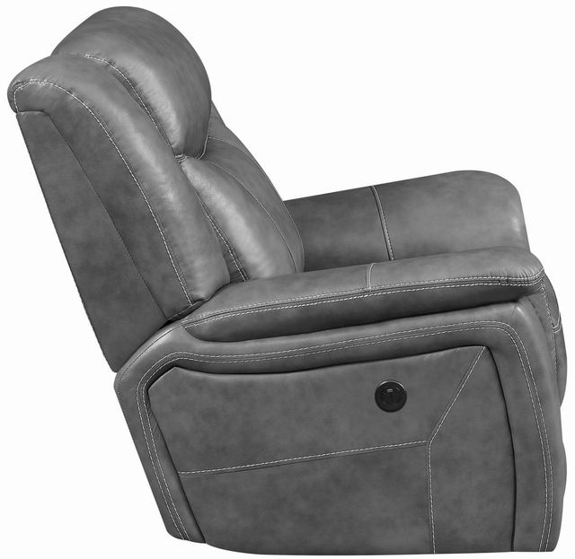 Coaster® Conrad Grey Power Glider Recliner-3