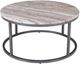 Jofran Inc. Wynn Marble Gray Cocktail Table with Gunmetal Base-2