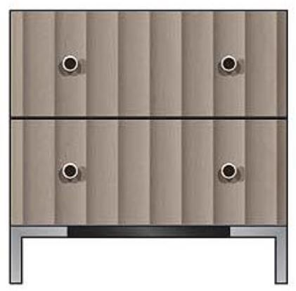 Country View Woodworking Customizable American Modern 24" 2-Drawer Nightstand-0
