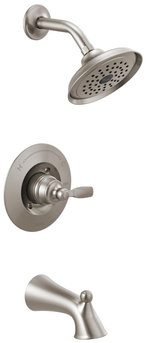 Delta Woodhurst® Stainless Tub/Shower Trim-0